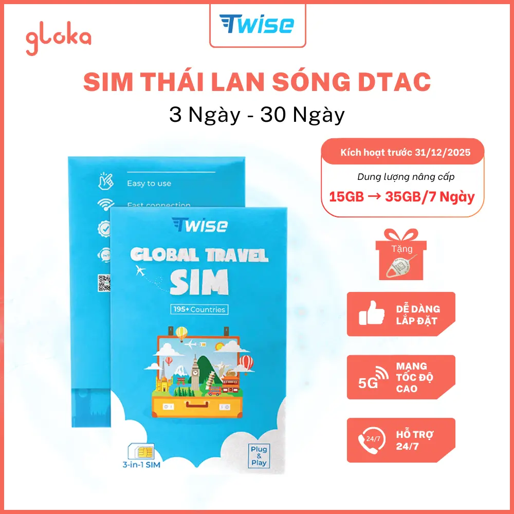 Các gói cước sim Hàn Quốc dung lượng cao phổ biến tại Gloka