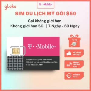 Sim du lich My T-Mobile goi $50