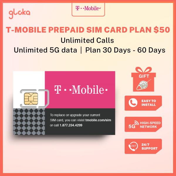 T-Mobile Prepaid SIM Card Plan $50