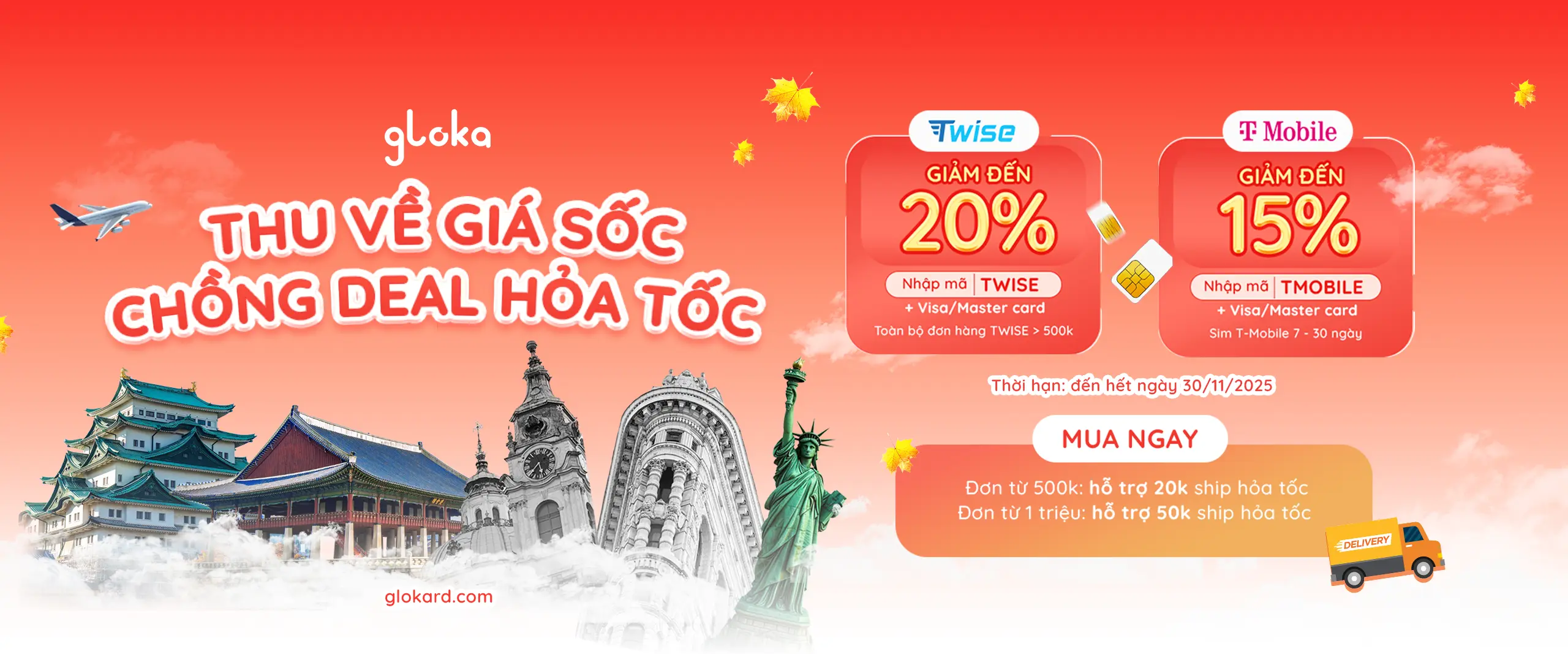 Sim du lịch Mỹ gọi quốc tế